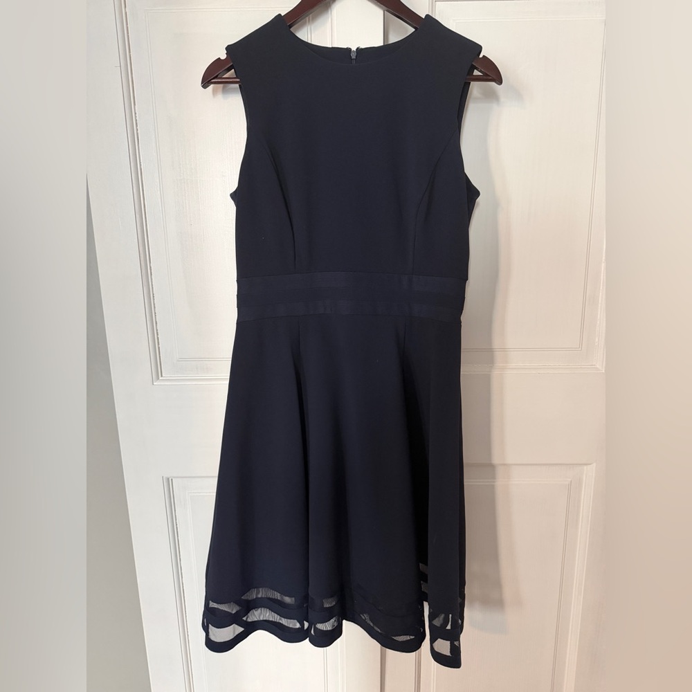 Calvin Klein Navy Blue Midi Dress